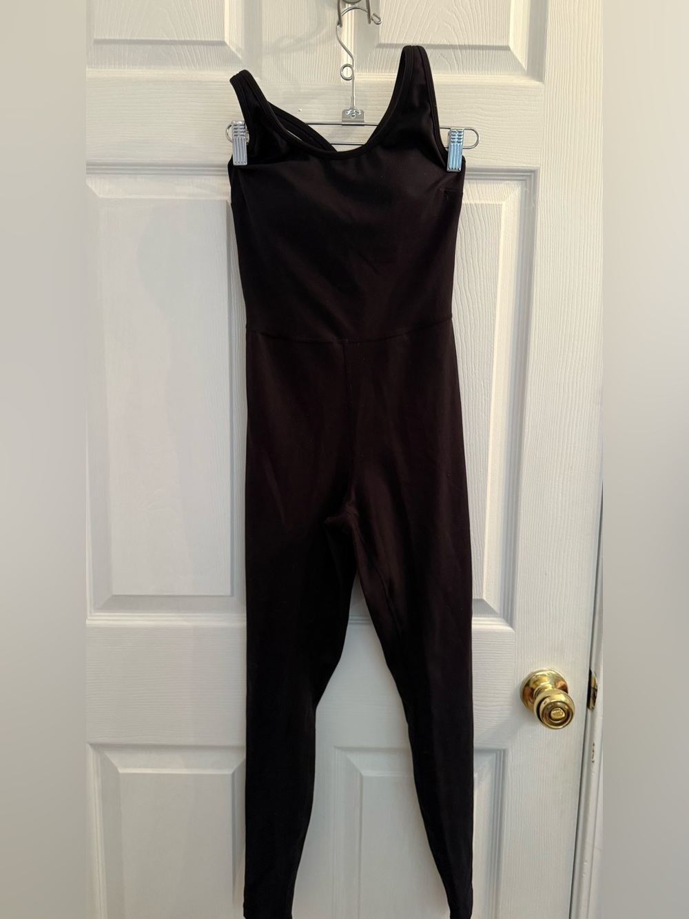 Black Sleeveless Jumpsuit with Scoop Neck